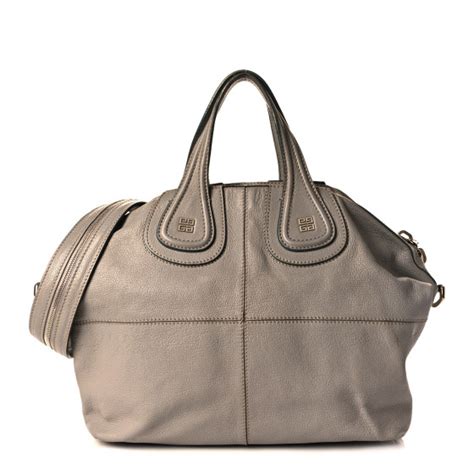 GIVENCHY Sugar Goatskin Medium Nightingale Pearl Grey 